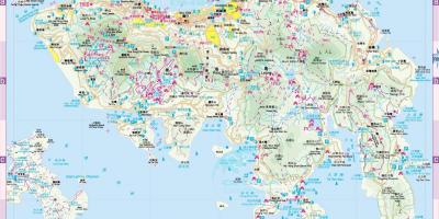 W trybie offline mapy Hongkongu