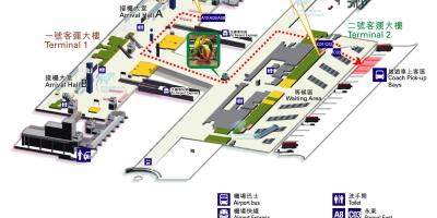 Mapa lotnisko w Hongkongu