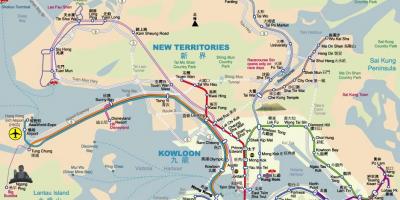 Kowloon Tong stacji metra mapie