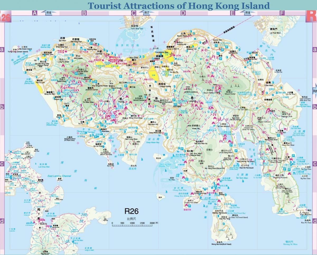 w trybie offline mapy Hongkongu
