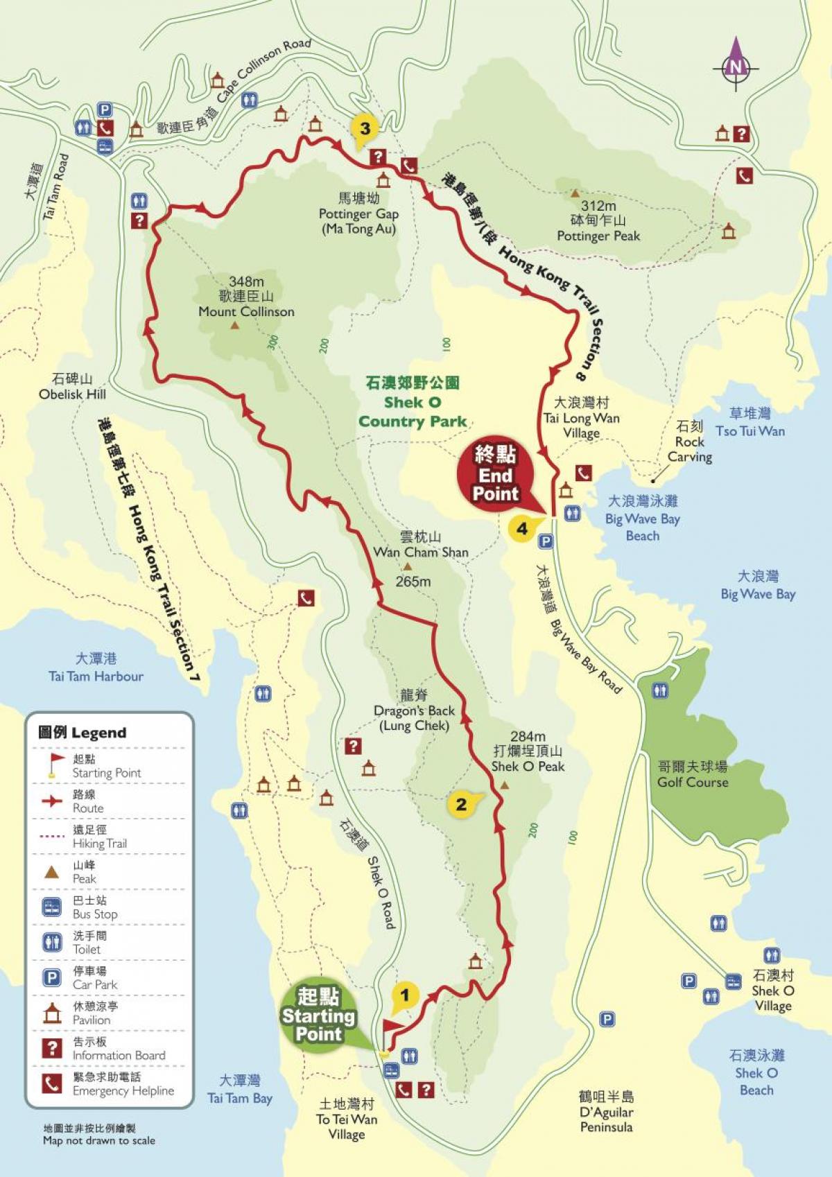 mapy turystyczne Hongkong