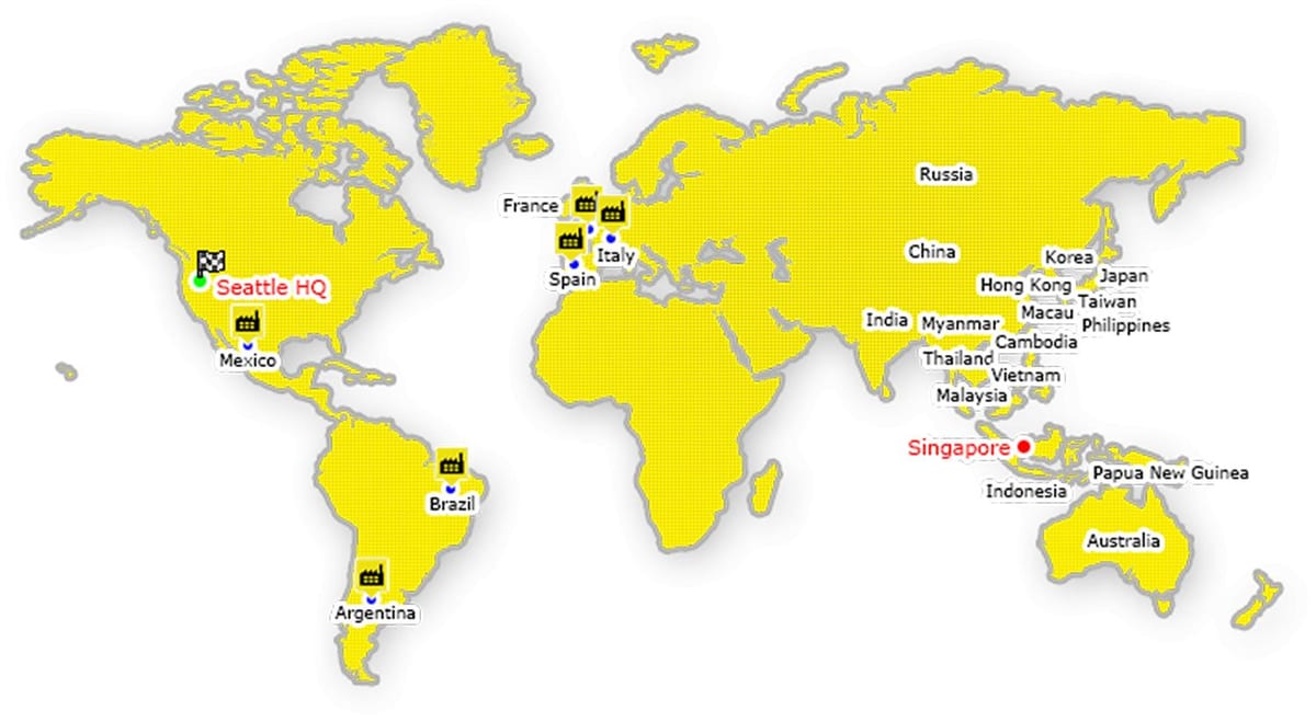 Hongkong na mapie świata