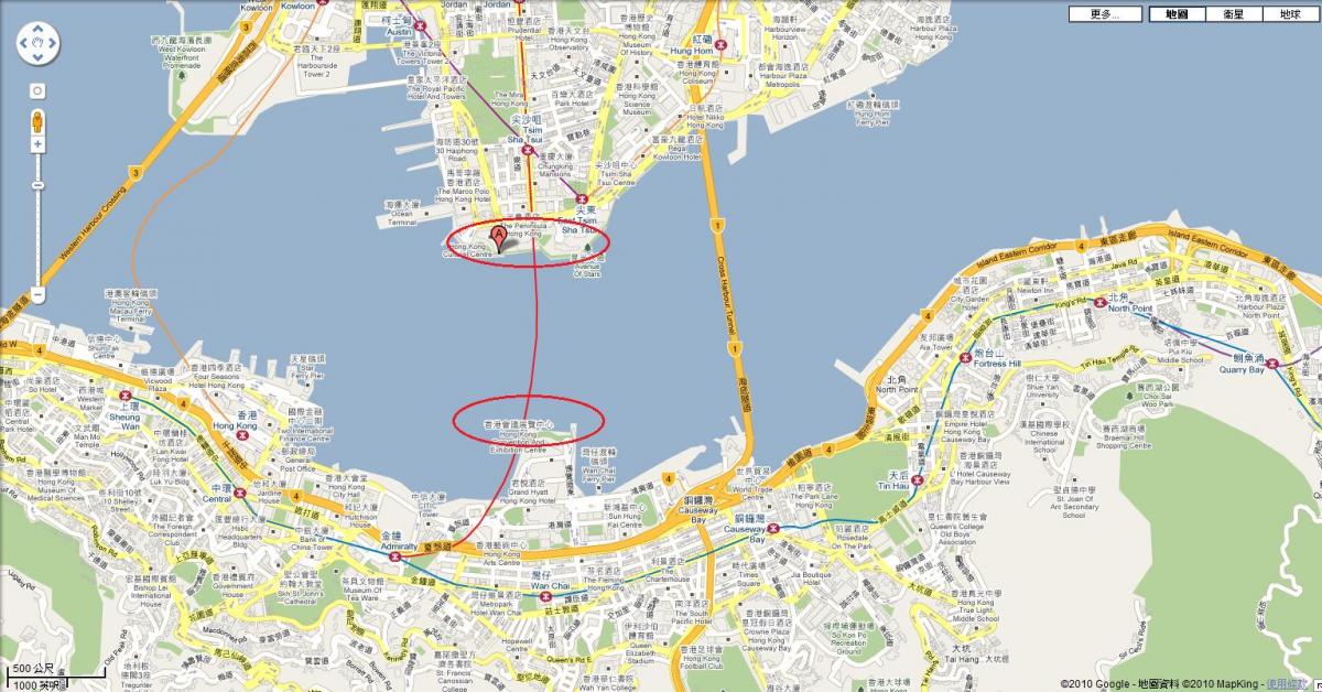 mapa port Victoria hong Kong