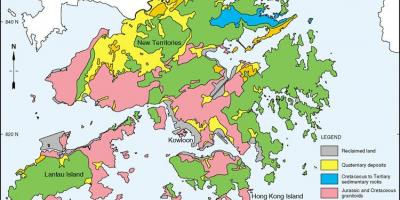 Geologiczna mapa Hongkongu