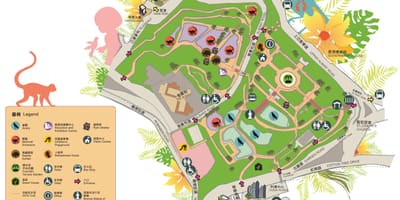 Mapa hong Kong zoologiczny i ogród Botaniczny