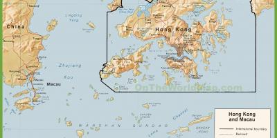 Polityczna mapa Hongkongu