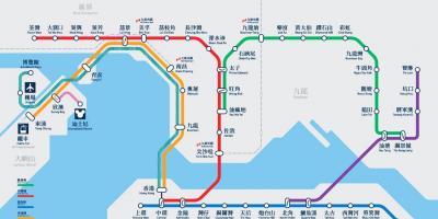 Causeway Bay stacji metra mapie