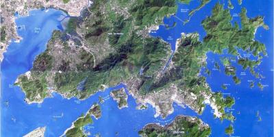 Satelitarna mapa Hongkongu