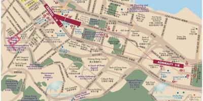 Centrum Hongkongu mapie